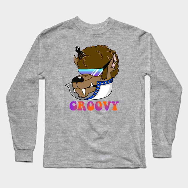 Groovy Werewolf Long Sleeve T-Shirt by SNK Kreatures